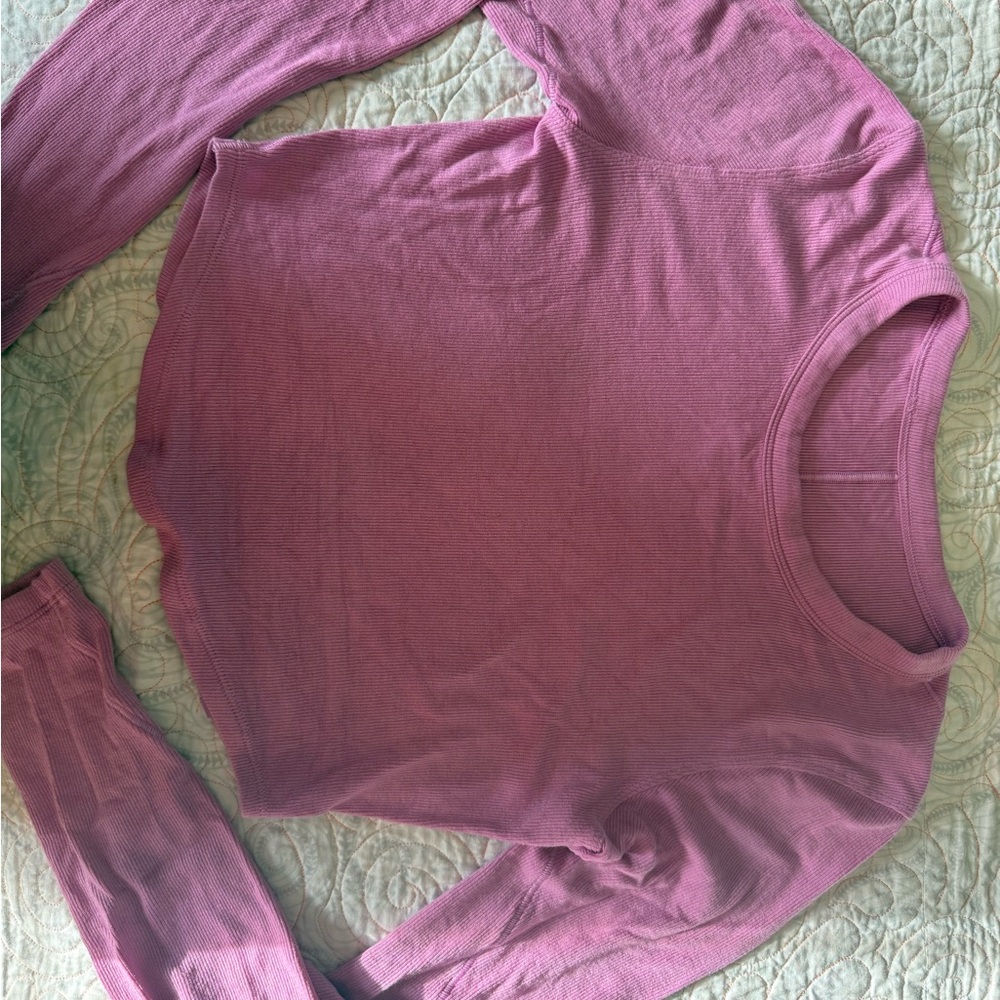 lululemon athletica Long Sleeve Tee in Pink